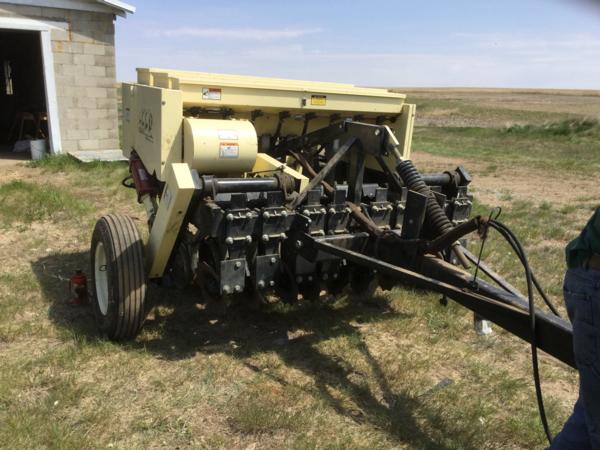 May 2015. Wayne Schottlers no-till drill near Froid MT